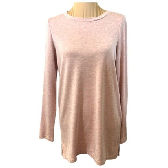 LOFT Lounge Tunic Size Small Pink Long Sleeve - Picture 2 of 11